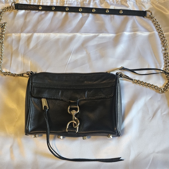 Black Leather Crossbody Bag - Picture 11 of 11
